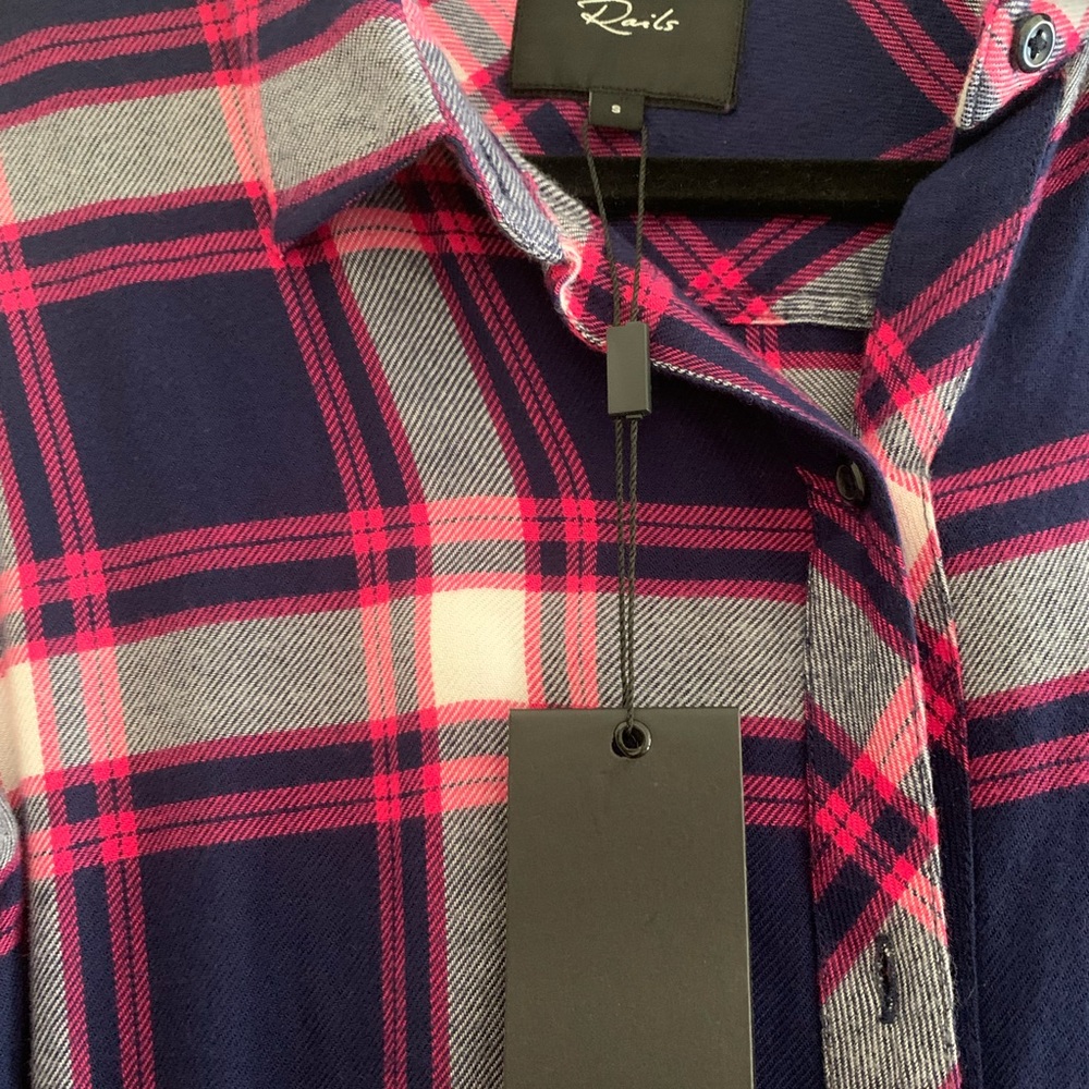 New Rails flannel button down - Picture 3 of 11